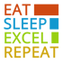 Eat Sleep Excel Repeat Logo