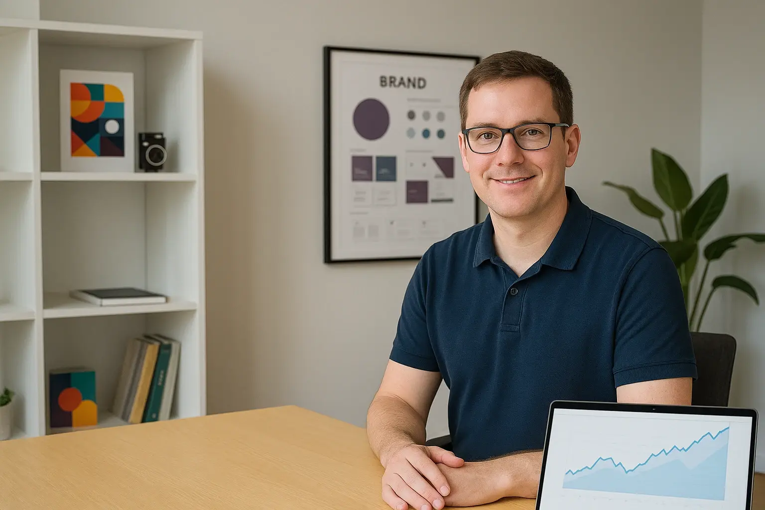 Man sitting at desk 